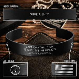Capt John J. Sax memorial band, featuring his call sign "ball"