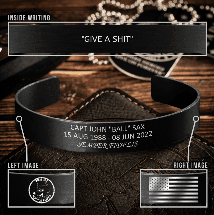 Capt John J. Sax memorial band, featuring his call sign "ball"