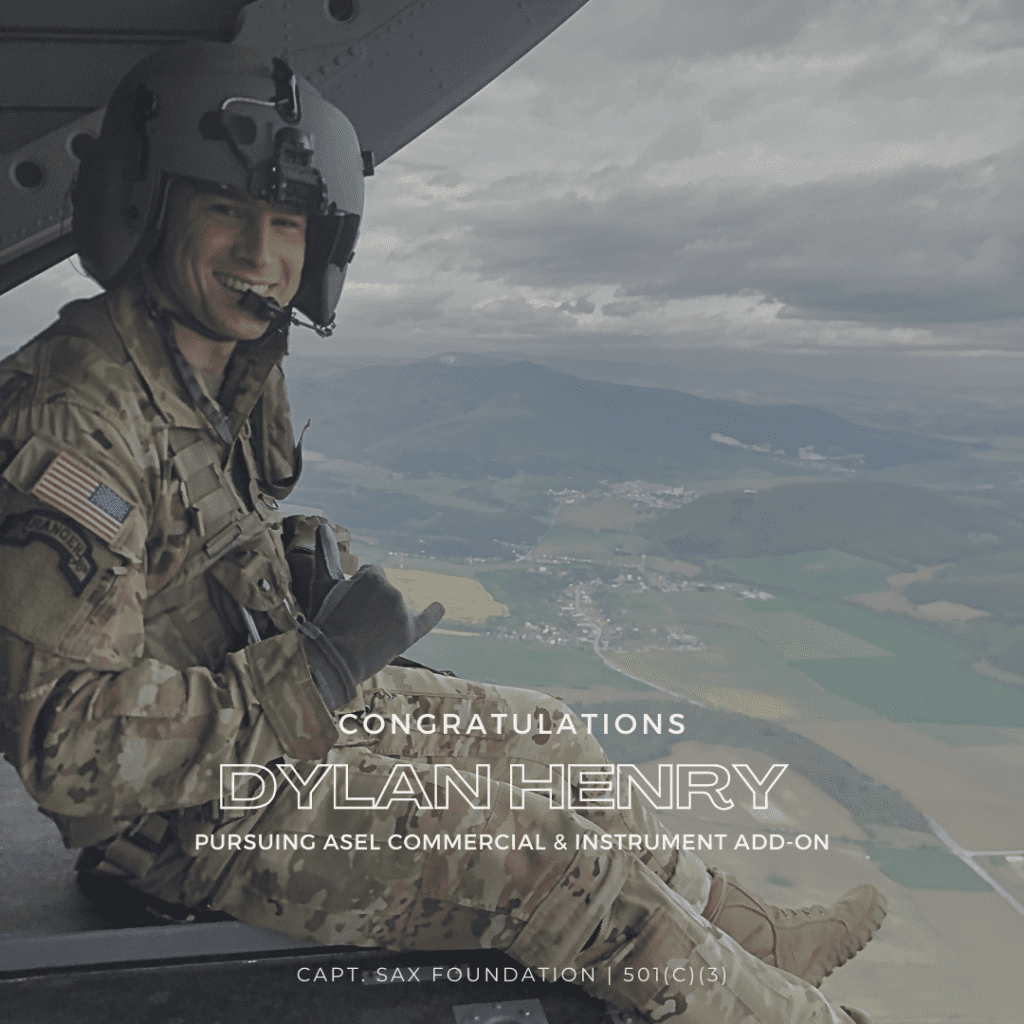 Template with inspirational aviation quote overlay