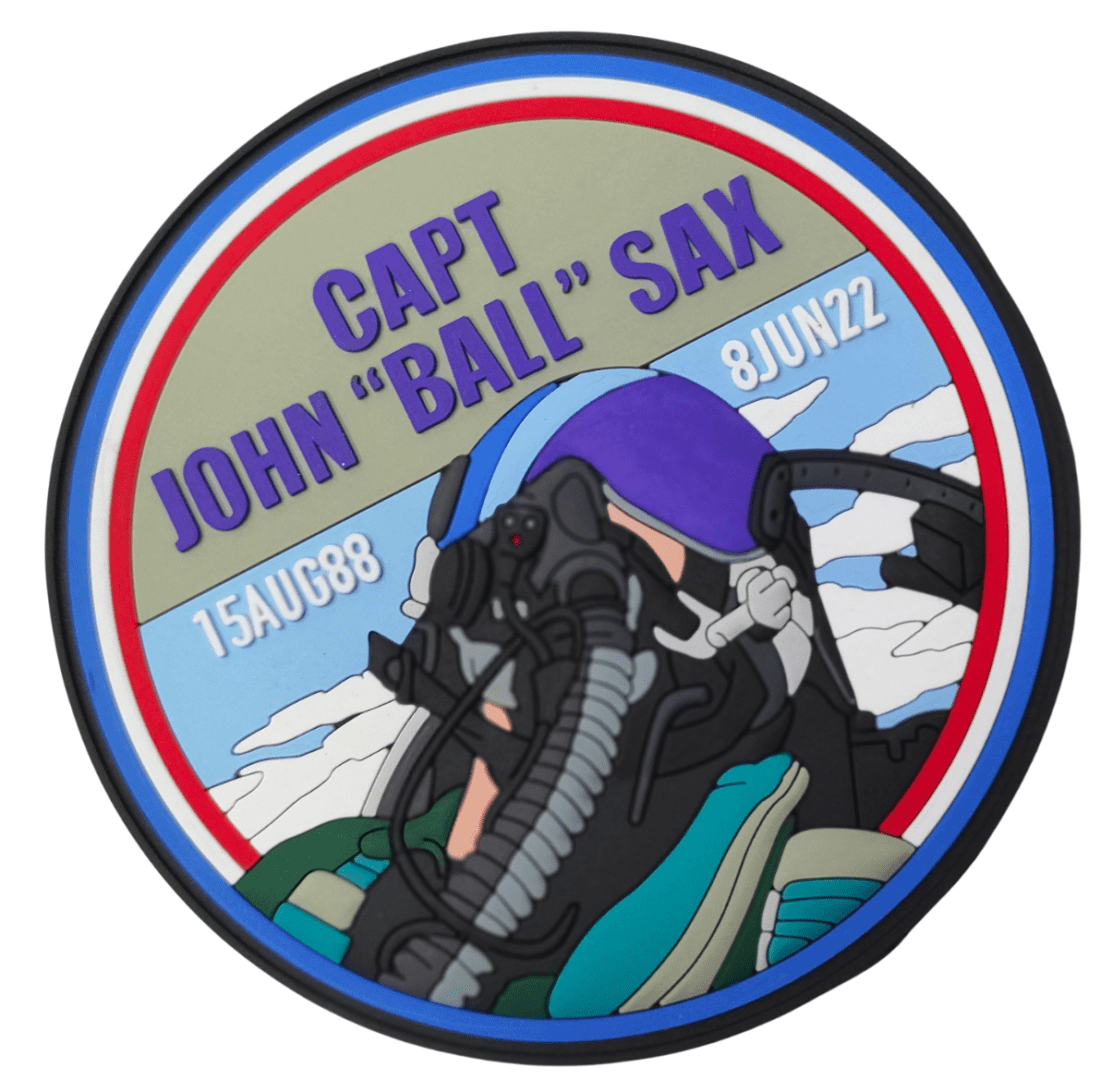 Capt. John "Ball" Sax Memorial Patch, raising funds for aviation scholarships.