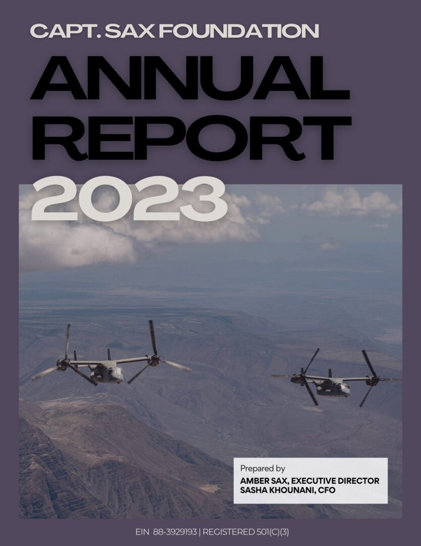 2023 Annual Report for the Capt. Sax Foundation