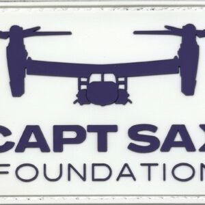 Capt Sax Foundation Logo Patch-White